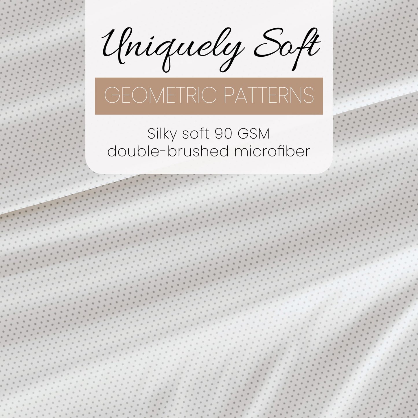 Linen Market Double-Brushed Patterned Microfiber Queen Sheet Set 4 Piece – Oeko-TEX Certified Ultra Soft & Wrinkle-Free - 16" Deep Pocket Sheets - Easy Care Queen Size - Stippled Light Gray