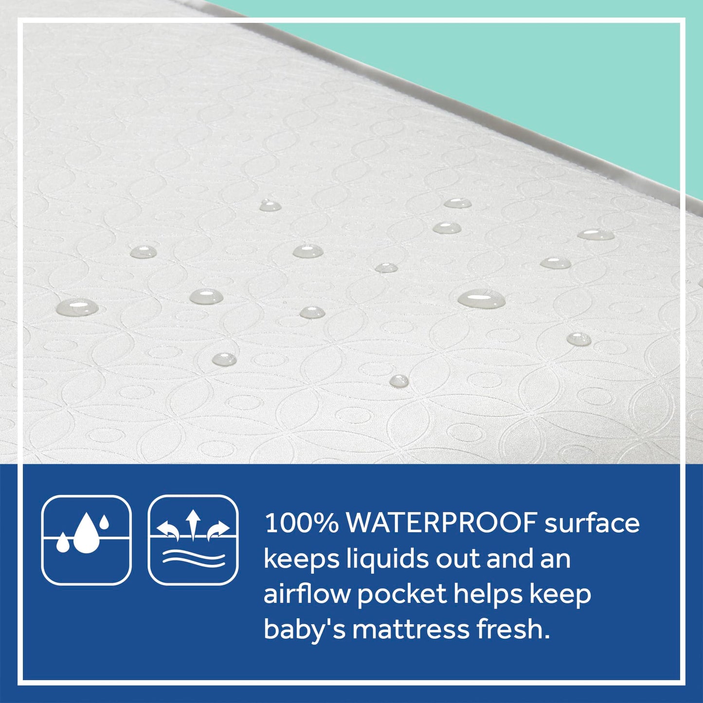 Sealy Baby Posture Perfect Breathable Crib Mattress, GREENGUARD Gold Certified, Made in USA, 2 Stage Hybrid Memory Foam & 150 Premium Coils, Toddler Bed Fit, Safety & Quality Tested, 52x28"