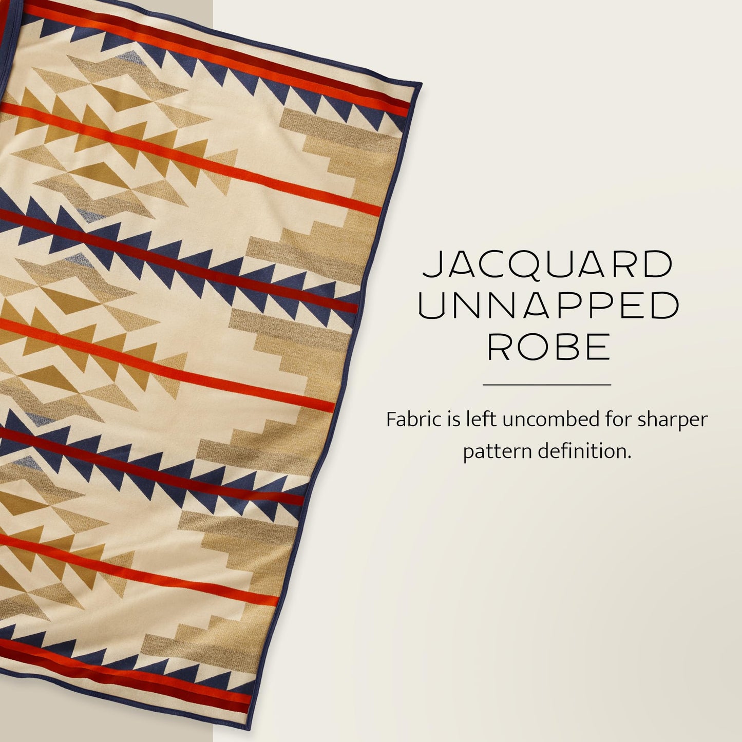 Pendleton Jacquard Unnapped Twin Blanket 64" x 80" - Heirloom Quality Virgin Wool, Reversible, Reinforced Ultrasuede Binding, Made in USA - Medicine Bow