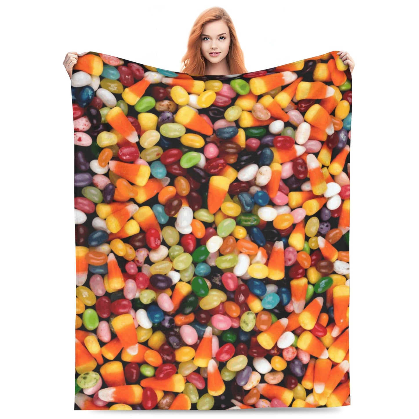 Funny Candy Blanket Funny Food Soft Throw Flannel Blankets for Bed Couch Bedroom Living Room 60"x50"