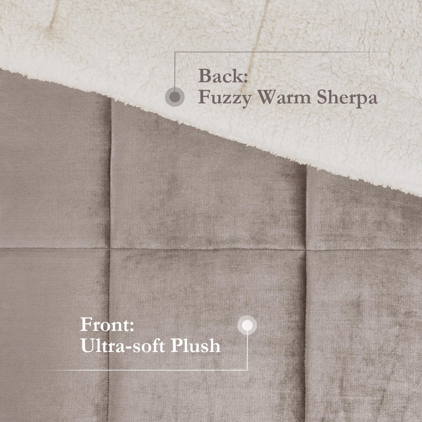 Woolrich Reversible Comforter Set Ultra Soft Plush to Sherpa, Down Alternative, Cold Weather Winter Warm Bedding, with Matching Sham, Decorative Pillow Grey/Ivory Full/Queen 4 Piece