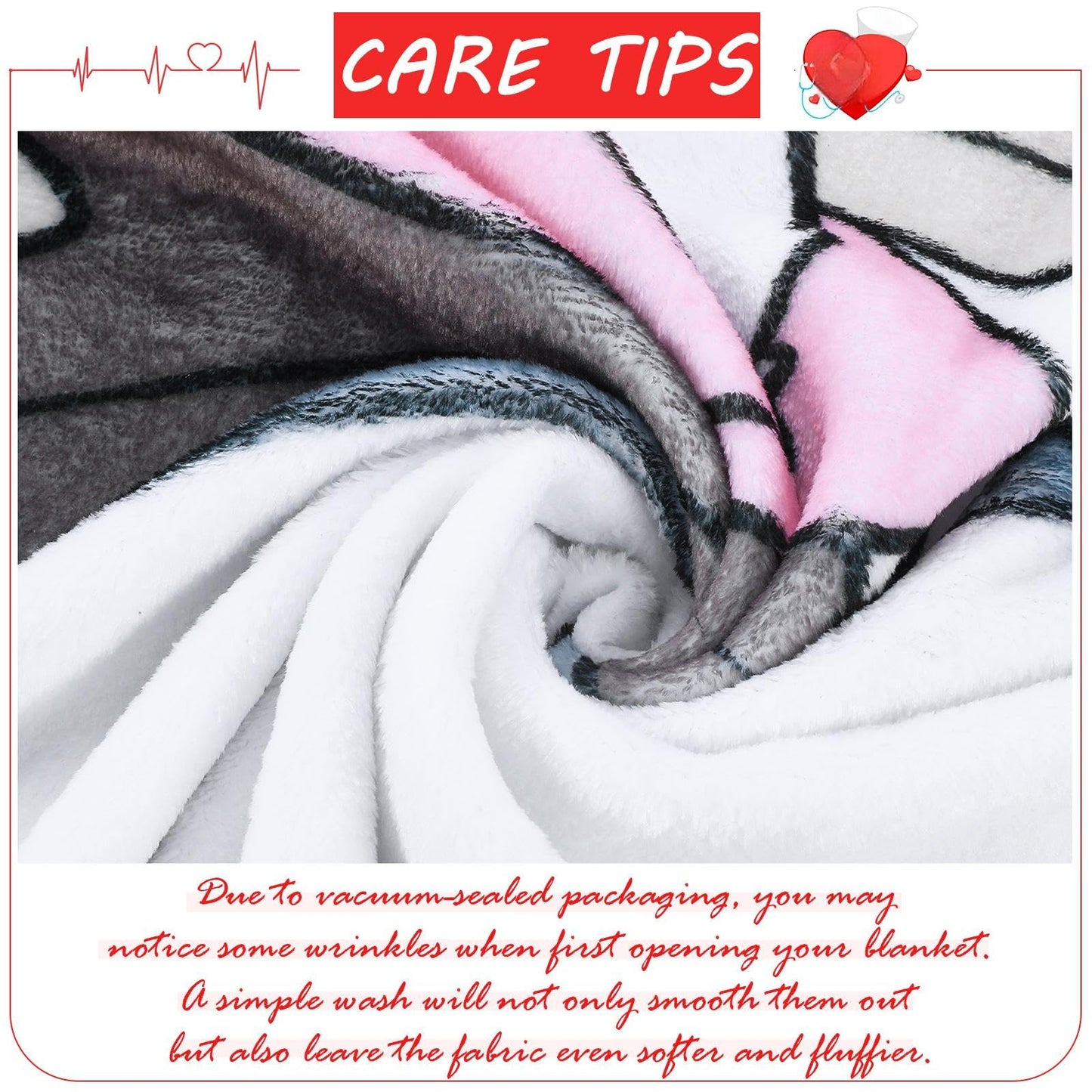 Gilprop Nurse's Official Nap Blanket Gifts 50 x 60 Inch, Soft Cozy Flannel Throw Blanket for CNA Week Appreciation Gifts Nursing Student Graduation Supplies