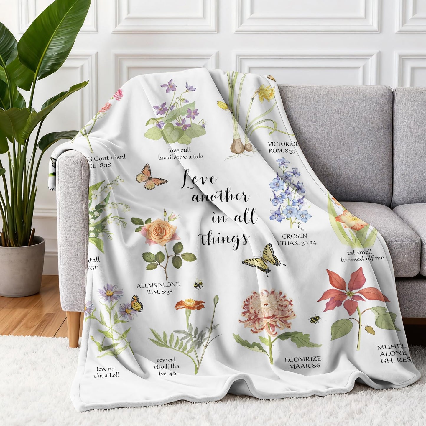 COMFAR Christian Gifts for Women Faith, Inspirational/Religious/Spiritual Gifts for Adults, Soft Throw Blankets for Women/Men, Personalized Blankets for Adults 40"x 50"