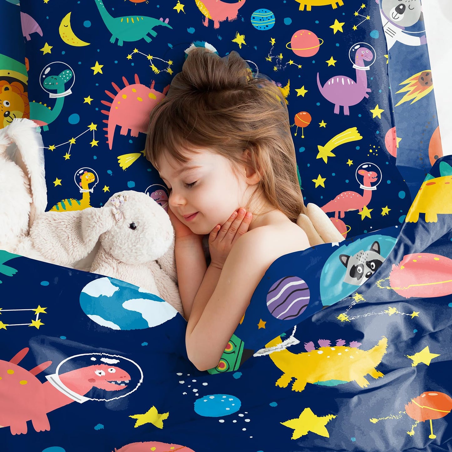 Mfmiudole Dinosaur Twin Bedding Sets for Boys, 6 Piece Bed in a Bag, 3D Dinosaur Comforter Set for Girls & Boys with Comforter Sheets, Pillowcases & Shams, Lightweight, Breathable, Easy Care