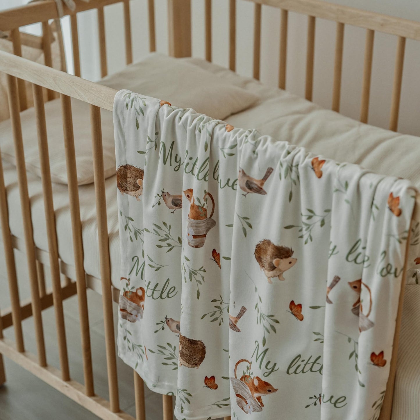 CIVARUA KIDS Baby Blankets for Newborn - Nursery Minky Blankets Super Soft for Boys Girls, Infant Toddler Blanket with Double Layer Dotted Backing for Baby Crib Stroller, 30 x 40 Inch, Animal World
