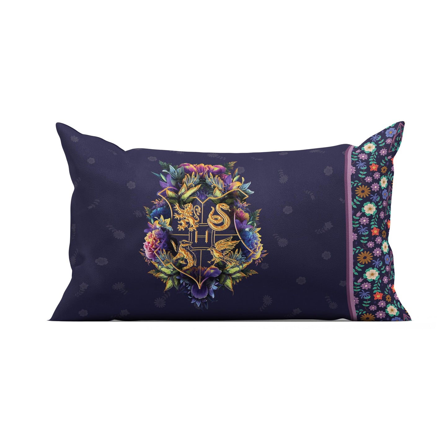 Northwest Harry Potter Botanical Wizardry 4 Piece Twin Bed in a Bag Set, Bedding Set with Comforter and Sheets, Soft and Cozy for All Seasons