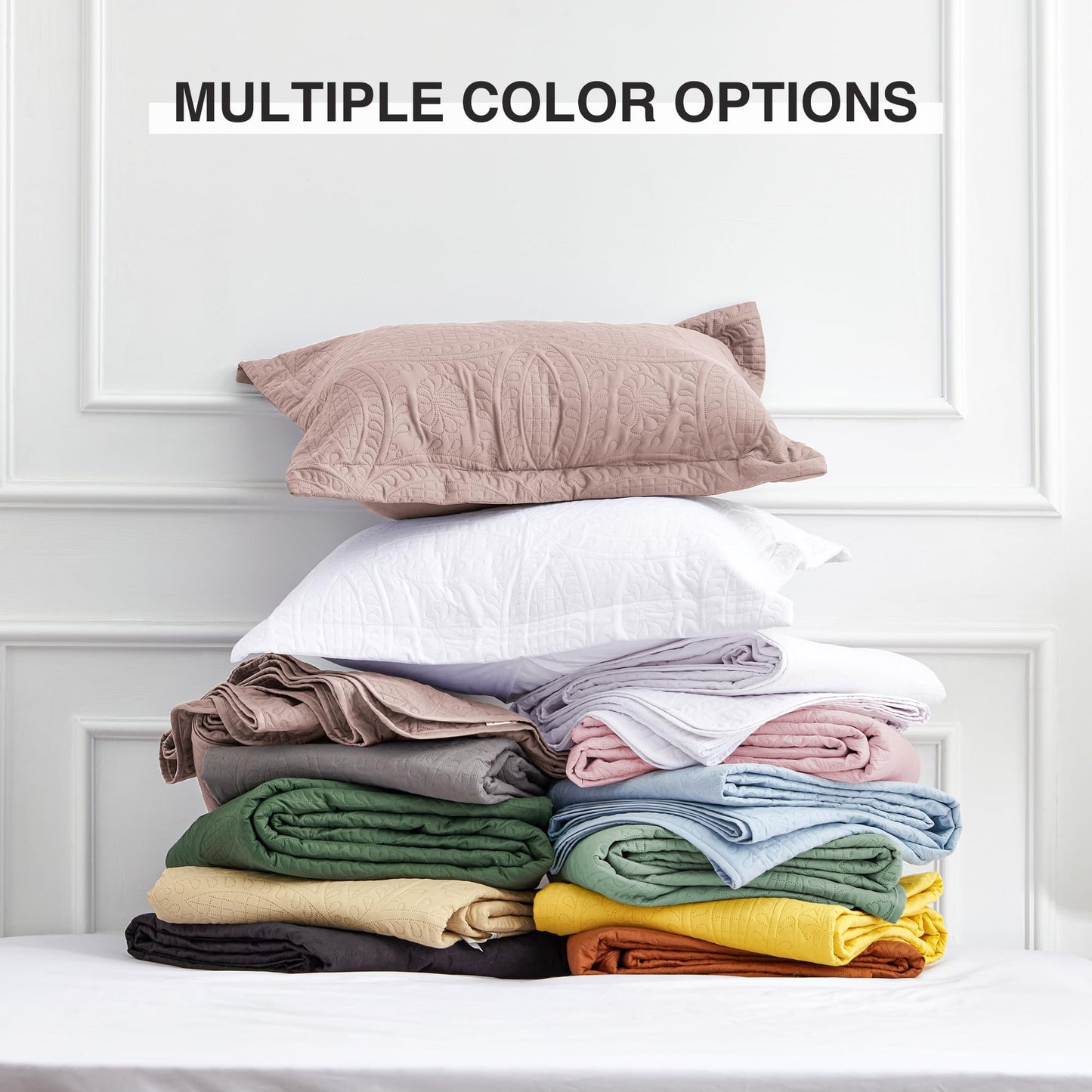 Love's cabin Quilts for Full Bed Burlwood Bedspreads Bedding Set - Lightweight Bedspread Comforter - Coin Pattern Bedding Coverlet for All Season - 3 Pieces (1 Quilt, 2 Pillow Shams)