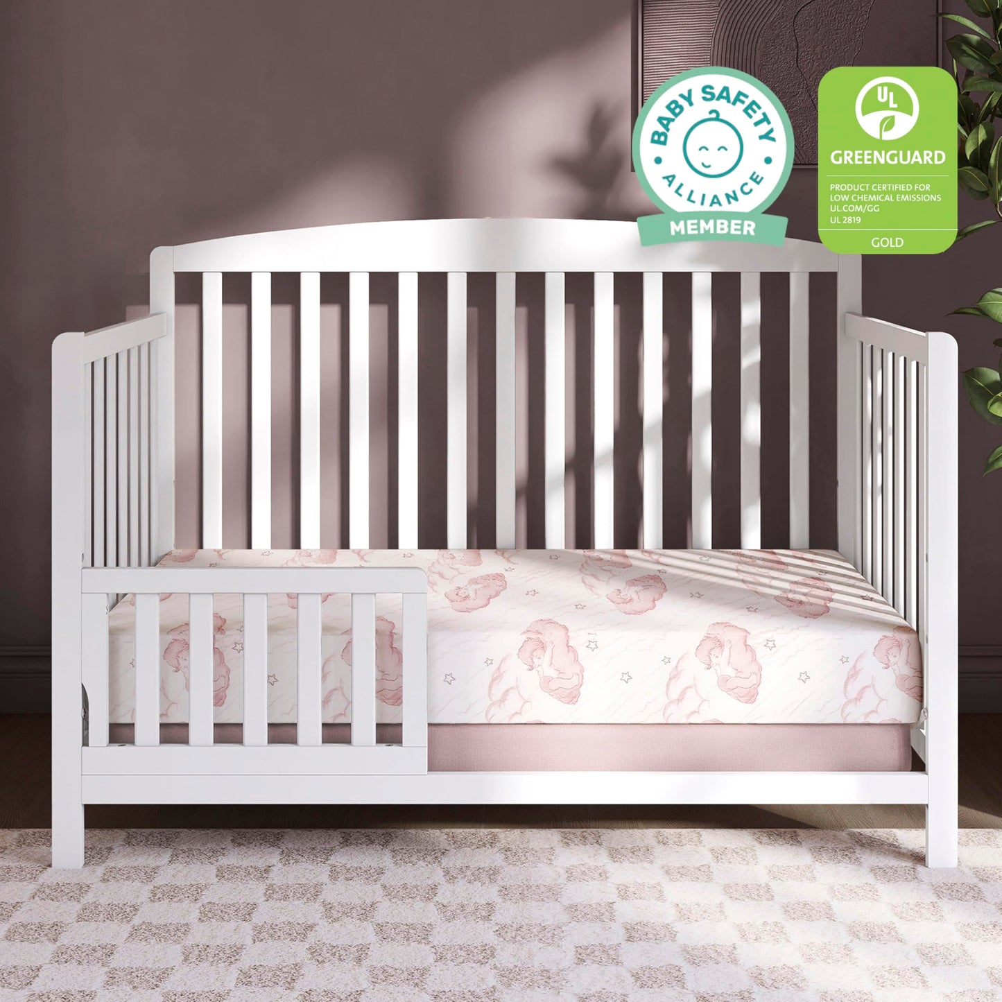 Dream On Me Serene Snooze 2-in-1 Crib Mattress, Dual-Sided for Infants & Toddlers, Waterproof Cover, GREENGUARD Gold Certified, Fits Full Size Crib & Toddler Bed, 52” x 28” x 5”