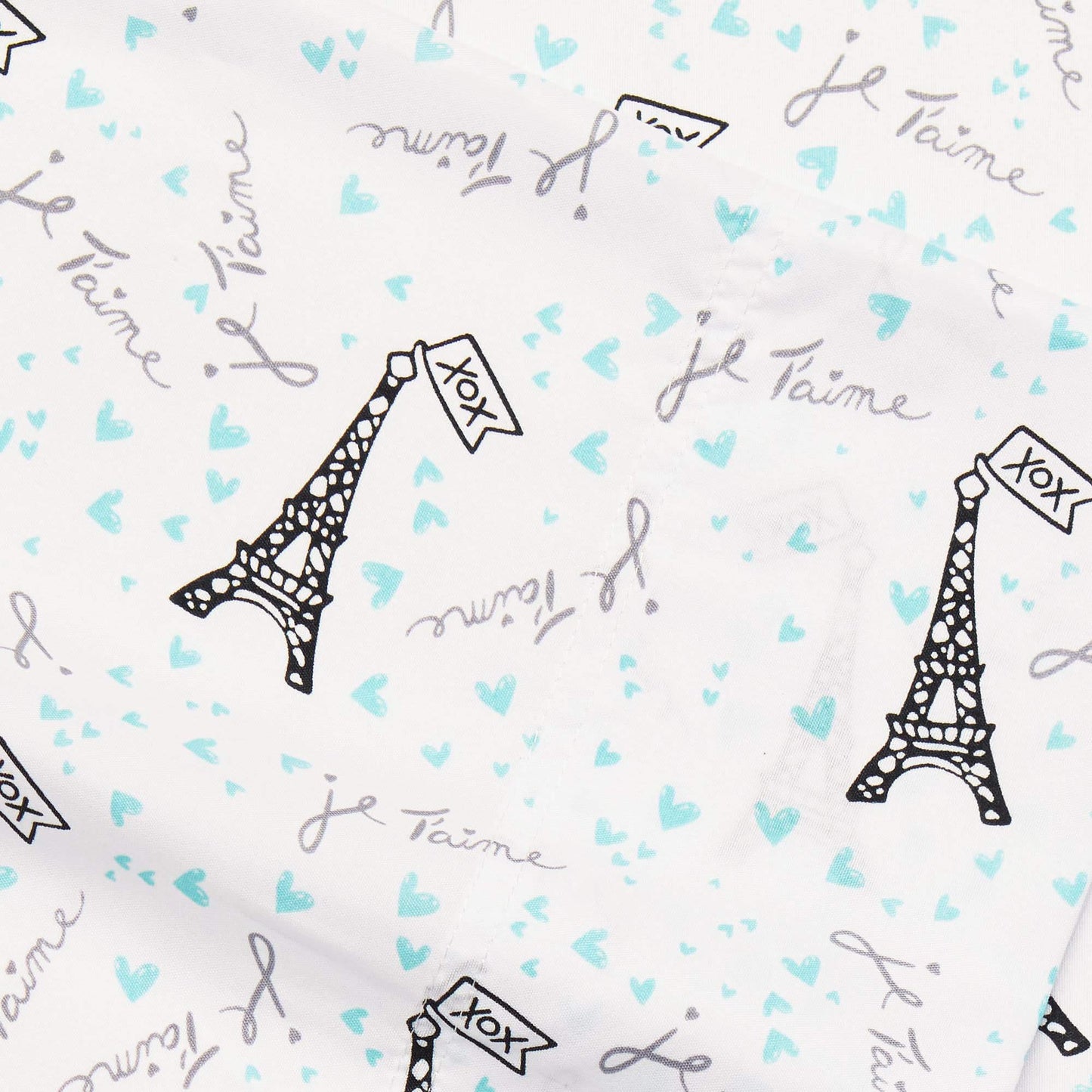 Betsey Johnson - Queen Bed Sheets, Soft & Lightweight Bedding, Fade & Wrinkle Resistant (Je T'Aime Paris, Queen)