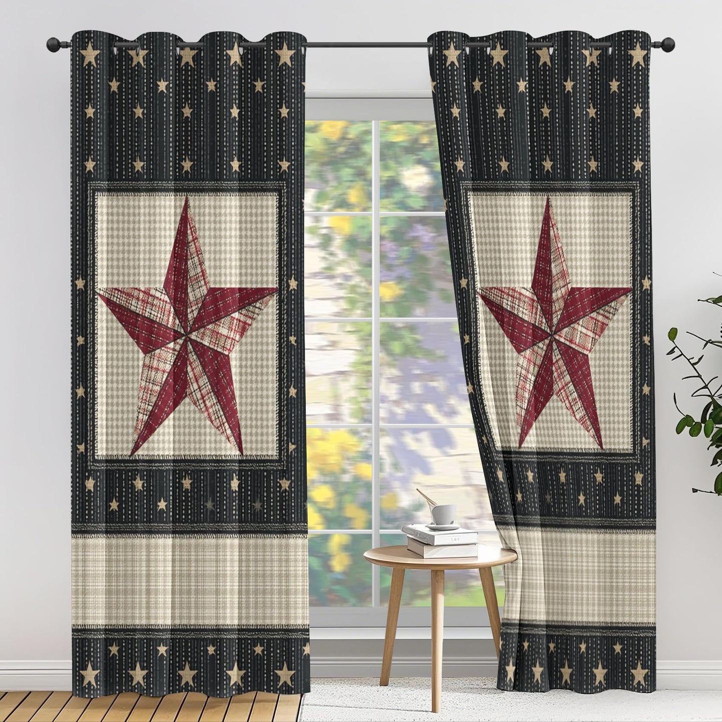 Western Texas Curtains for Living Room