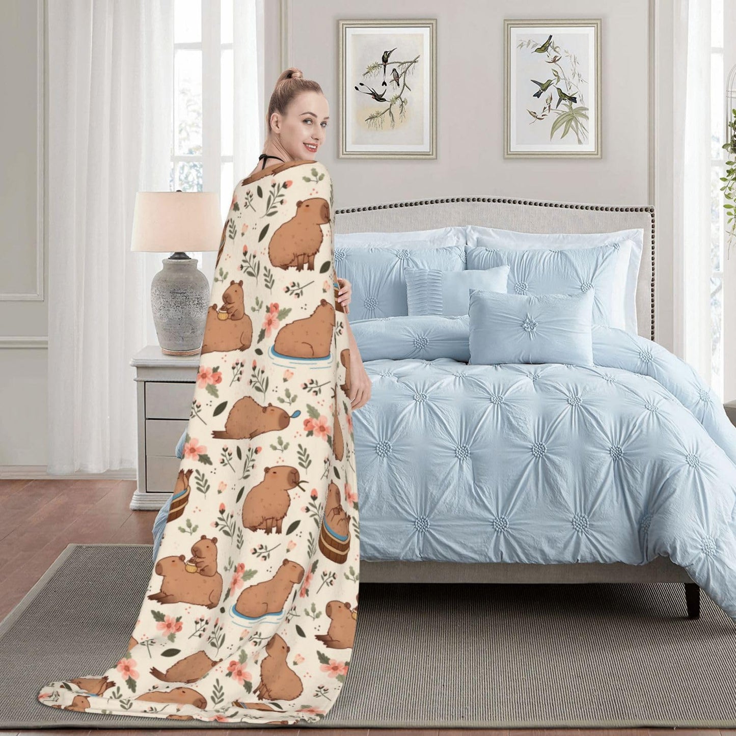 Blanket Throw Blanket for Bed Soft Cozy Fluffy Couch Blankets Fleece Blanket Throw Gifts for Women Men Girls Boys 50"x40"