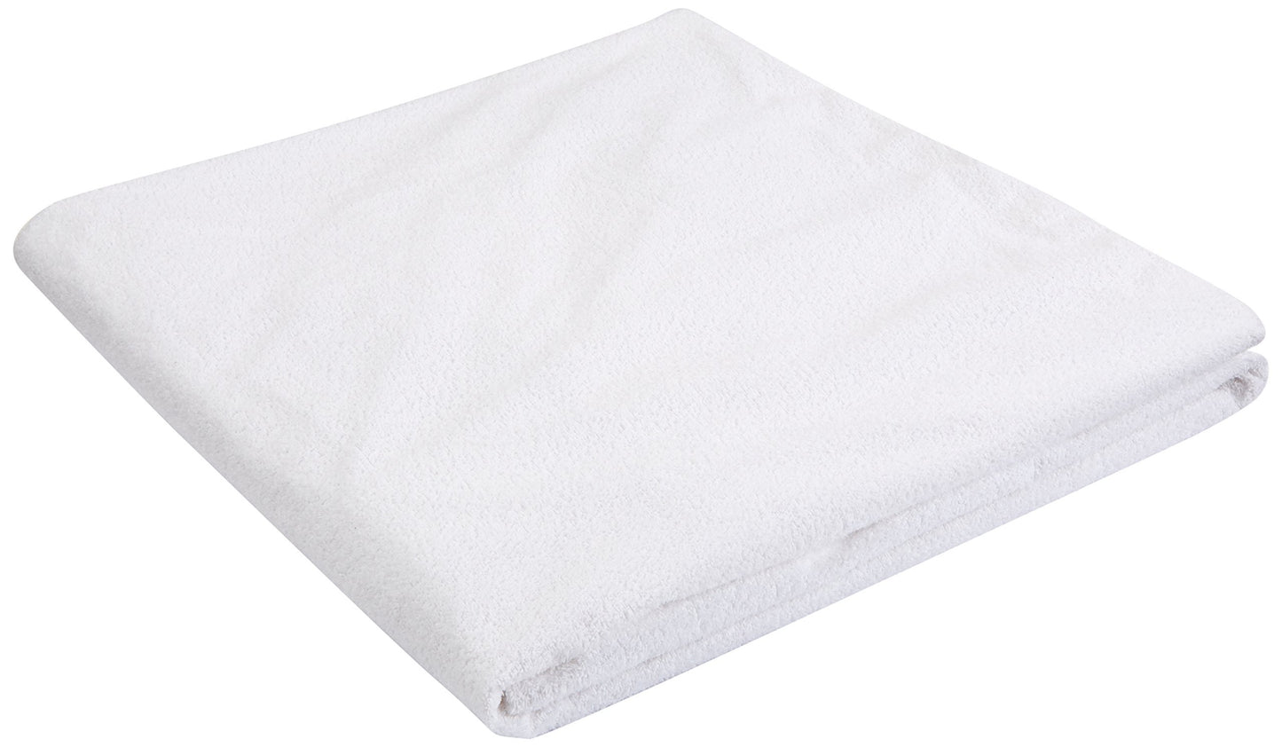 Amazon Basics Waterproof Breathable Mattress Protector, King Size, 18 inch Deep, Machine Washable, White
