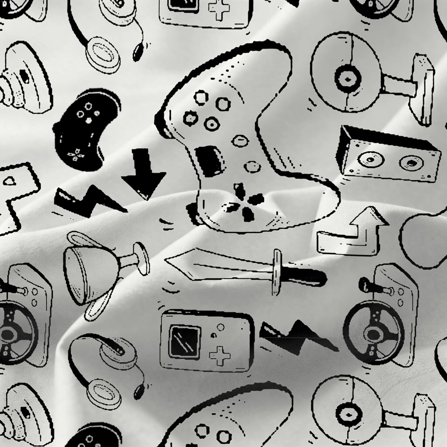 SDY 7 Piece Twin Gamer Bedding Set，Bed in a Bag with Soft Gamer Comforter Set and Gamer Bed Set for Boys Girls Kids