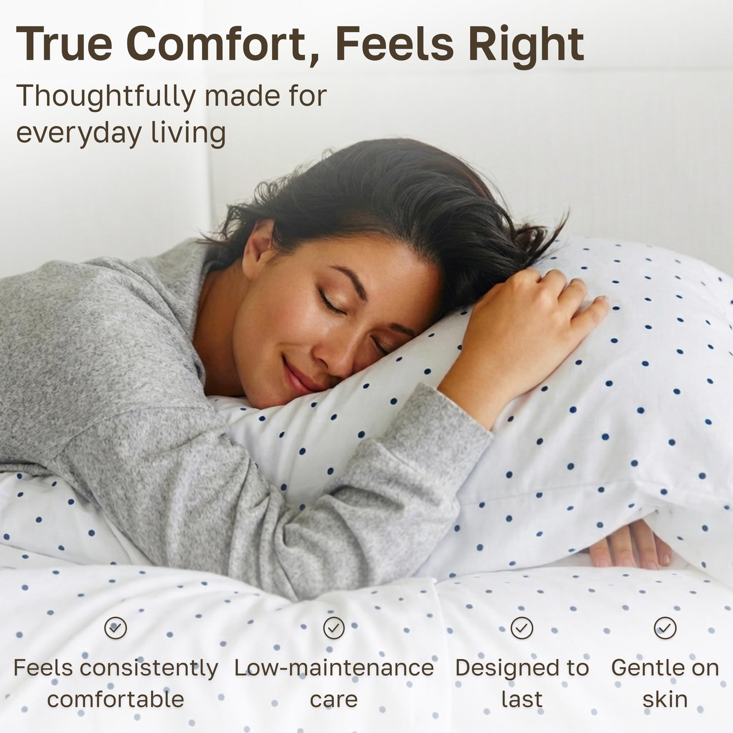California Design Den Soft 100% Cotton Queen Sheet Set, 400 TC Good Housekeeping Award Winner, Smooth Sateen Finish with Deep Pockets, Cozy and Durable Cotton Bedding Set - Polka Dot