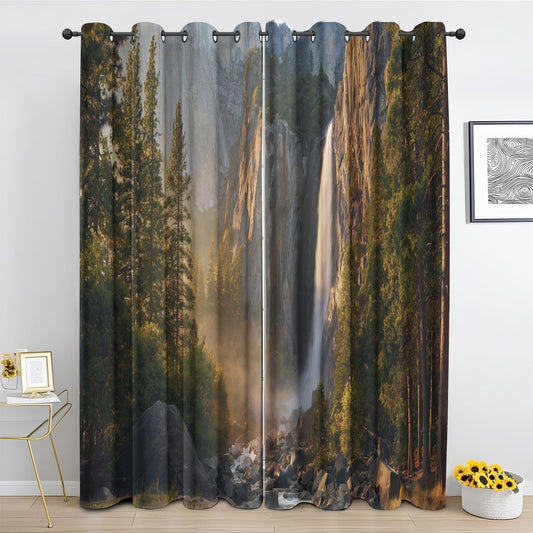 Waterfall Curtains 52x63 Inch, 2 Panels