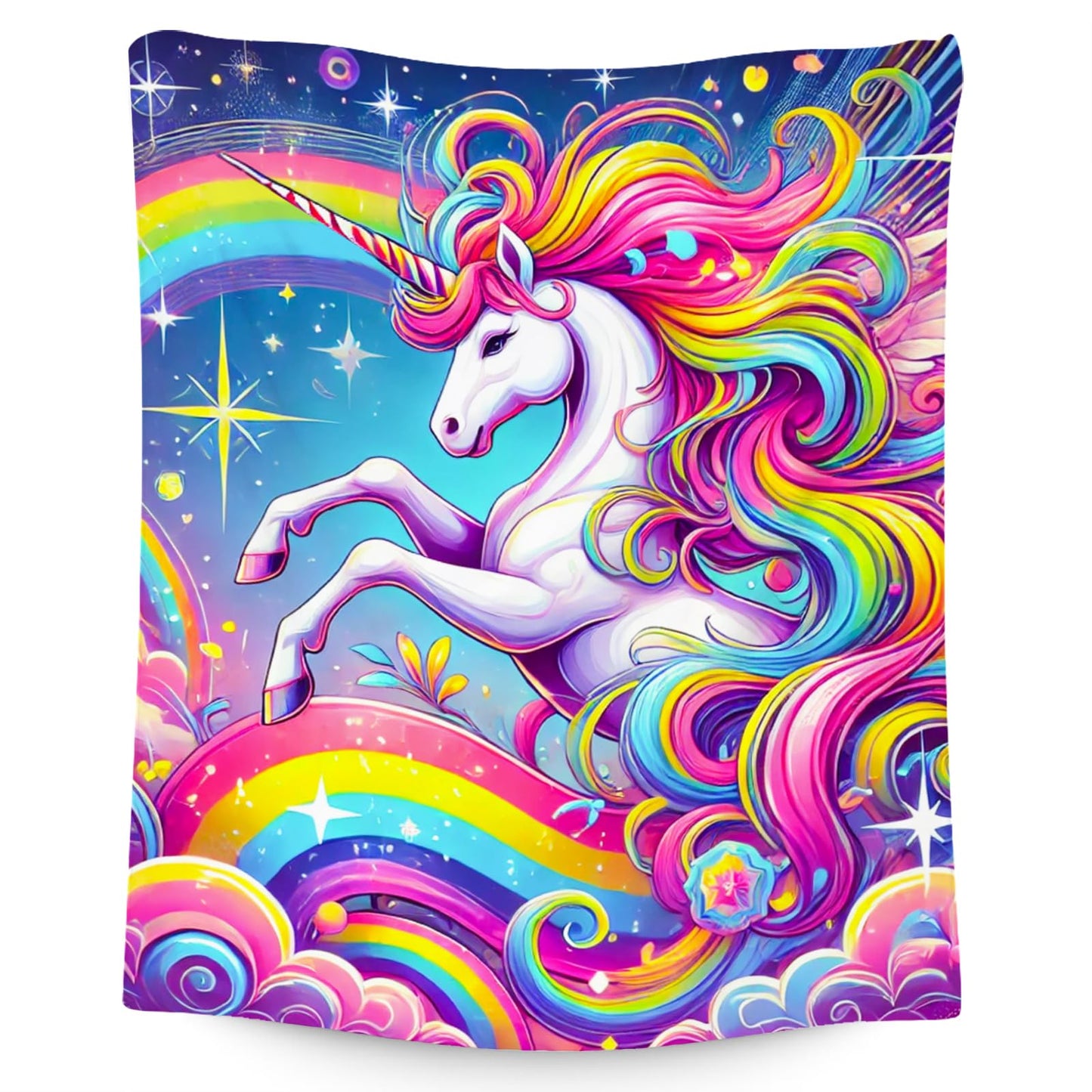 Unicorn Blankets - Kids Blanket Gifts for Girls - Flannel Soft Cute Throws for Room Decor, Couch,Office - 30"x40"
