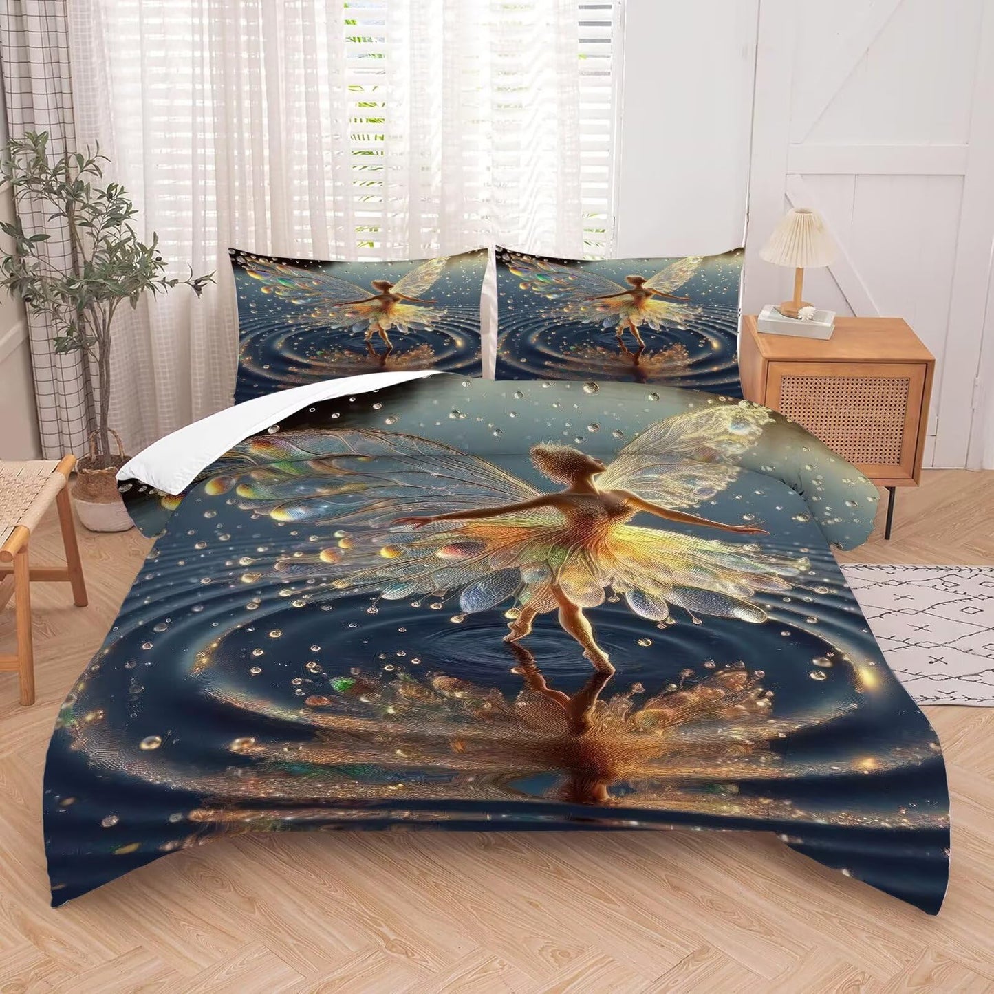 kxry King Size Comforter Sets Cute Ballet Dancer Bedding Set Lovely Princess Quilt for Kids Girls Women Gymnastics Ballerina Soft Lightweight Microfiber Room Decoration Duvet