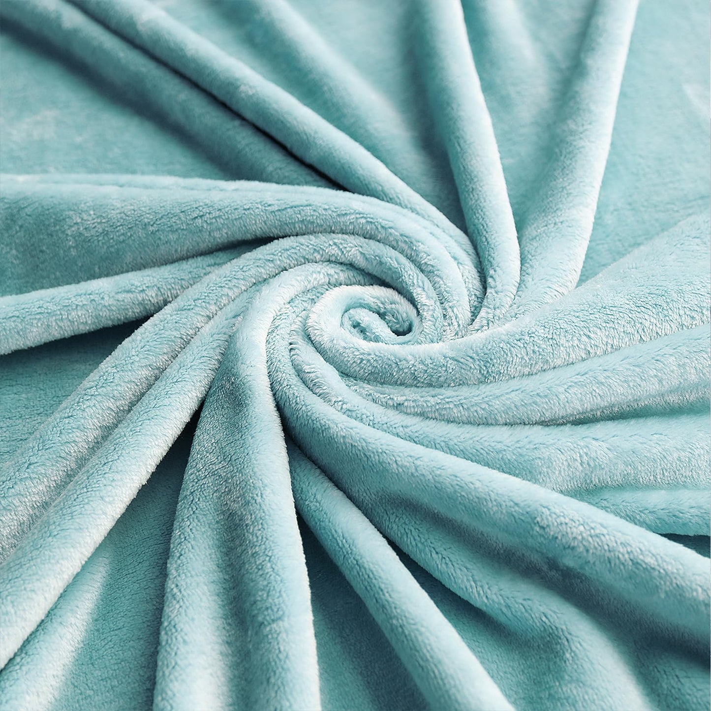 TASTHROW Bluishgreen Throw Blanket 50x60 Inches, Soft Plush Cozy Fleece Flannel Throw Blanket, Lightweight Warm Throws for Bed, Couch, Bedroom and Living Room, All Seasons