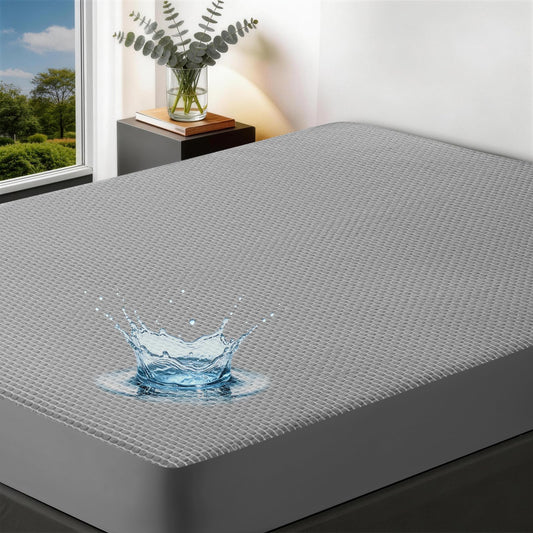 King Waterproof Mattress Protector, Tencel Bamboo Cooling Breathable Mattress Cover with Deep Pocket, Noiseless Fitted Mattress Pad, Soft Mattress Procter King Size Bed, 78"x80"