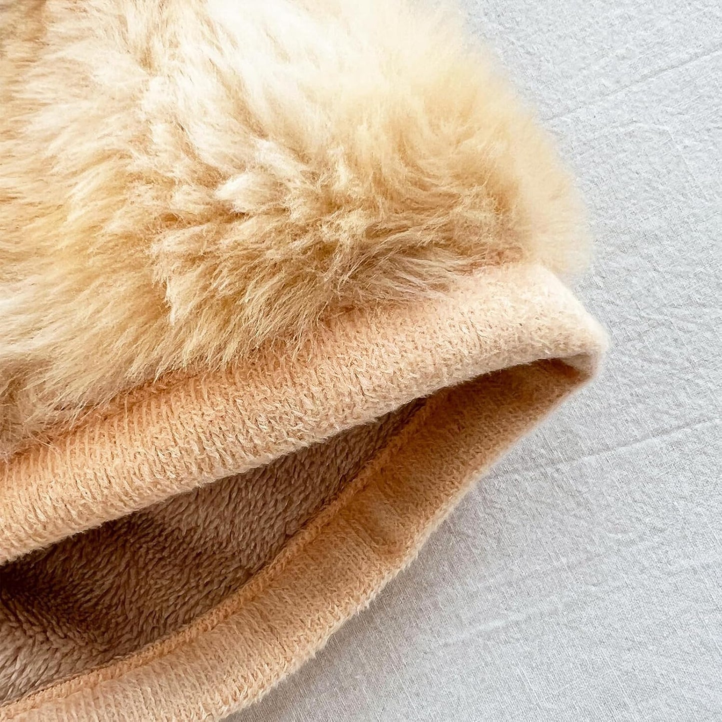 ZIQINPSQ Plush Shaggy Fitted Sheet Full Size-Velvet Fitted Sheet Faux Fur Bottom Sheet with 15" Deep Pocket, Flannel Warm Tie Dyed Mattress Cover,No Pillowcases,Gold