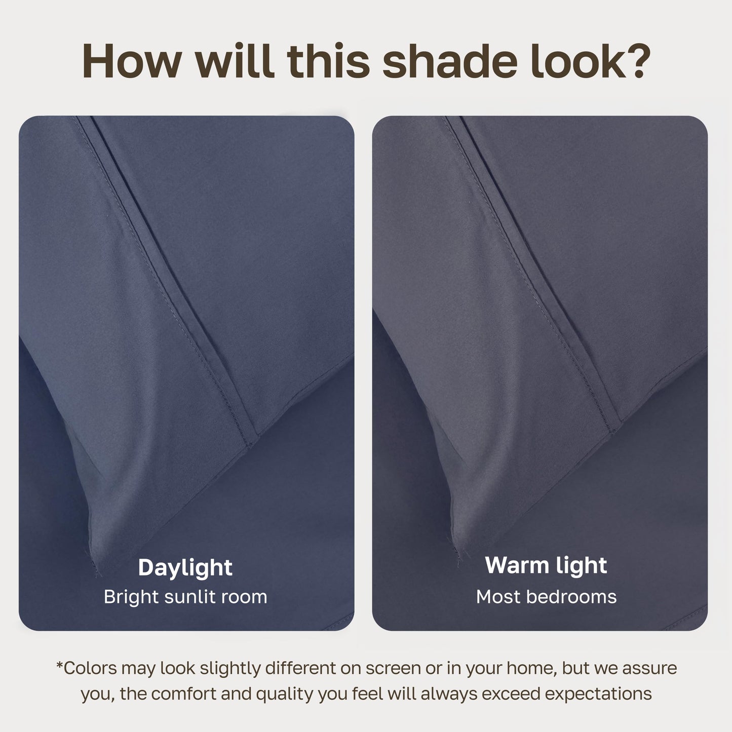 California Design Den King Size Cotton Fitted Sheet, Deep Pocket 400 Thread Count 100% Cotton Sateen, No Pop-Off Elastic, Durable Fitted Sheet Only (King, Indigo Dusty Blue)