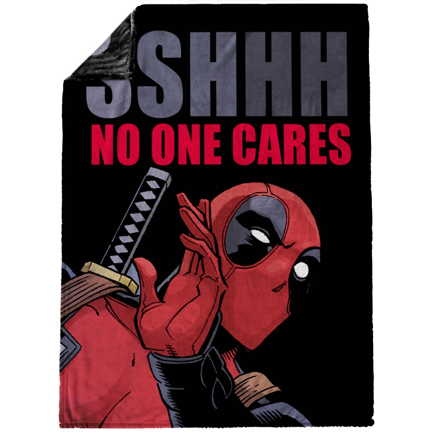 Jay Franco Plush Throw Blanket – Soft & Comfy 50x70 Inches Throw for Couch or Bed – Cozy Home Décor for Living Room & Bedroom, Multi - Deadpool