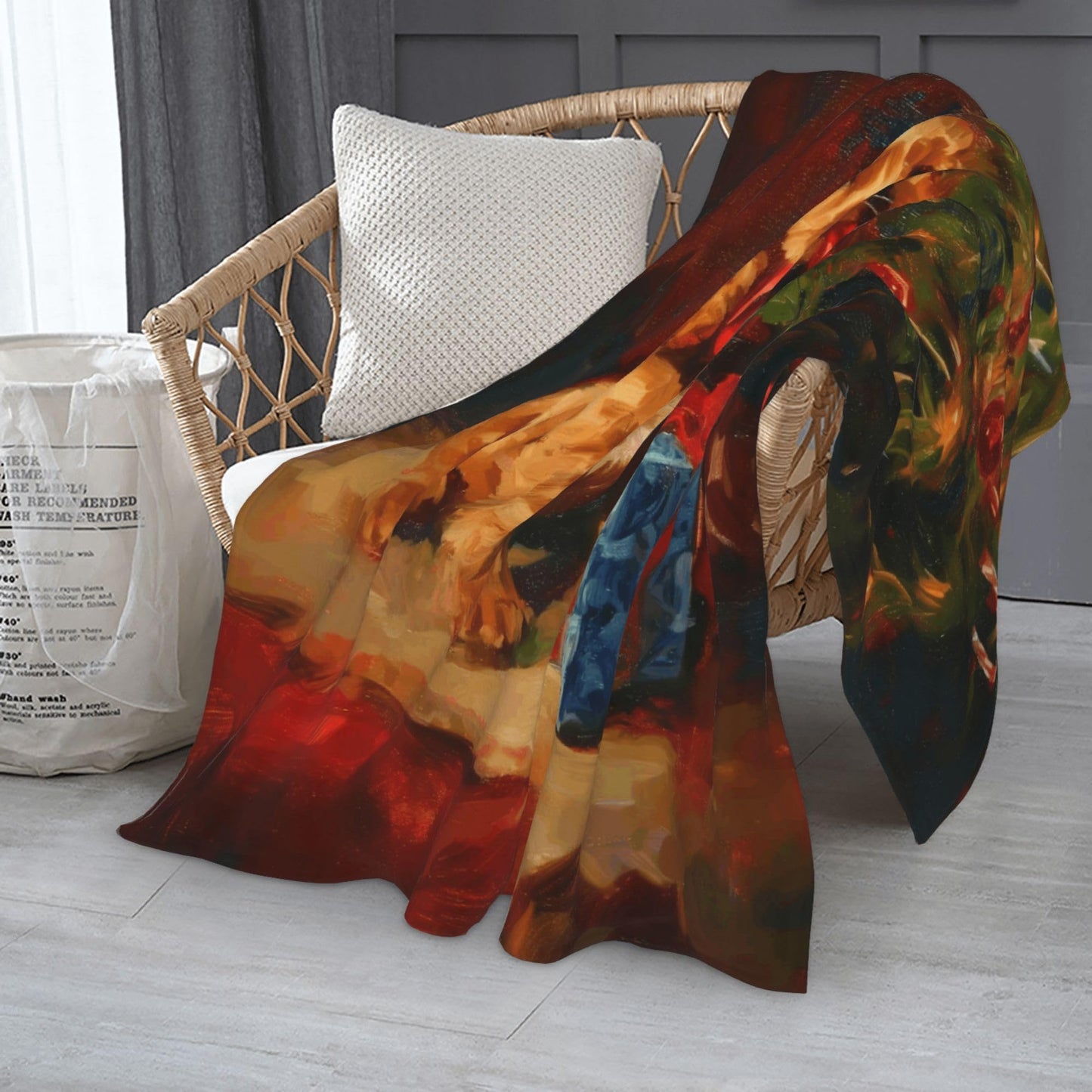 Christmas Dog Flannel Throw Blanket Soft Cozy Blanket for Living Room Couch Sofa Bed 50 x 60 Inches
