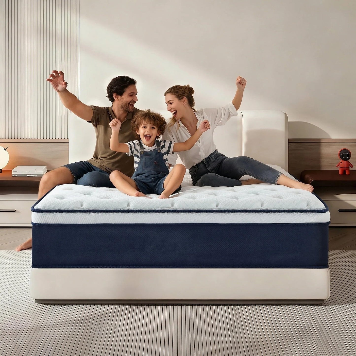 Twin Mattress,10 Inch Twin Size Mattresses in a Box, Hybrid Pocket Spring Mattress with CertiPUR-US Certified Foam, Fiberglass Free, Cool Sleep Technology 75''L x 39''W