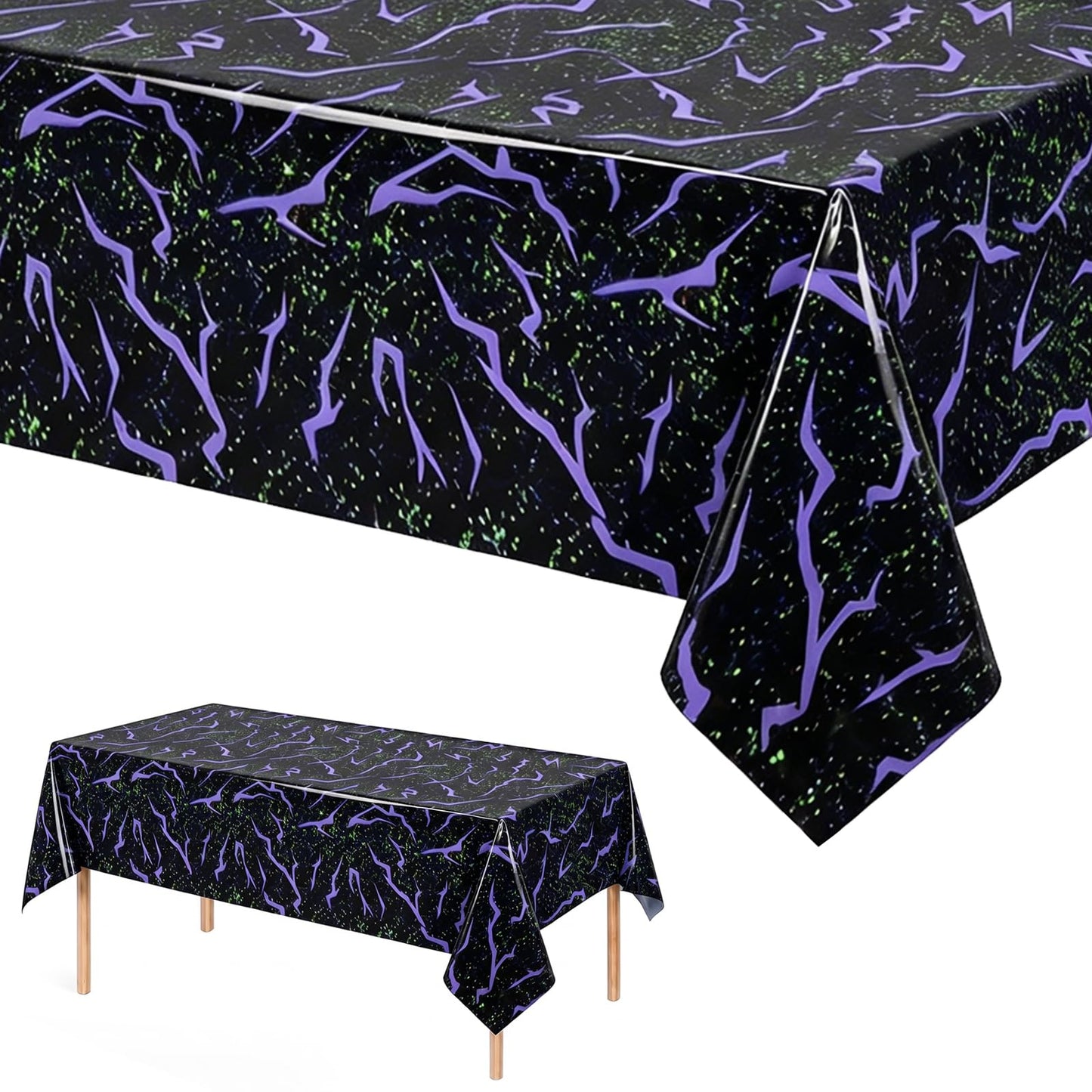 2Pack Demon Hunters Tablecloths Disposable Table Cover Party Decorations