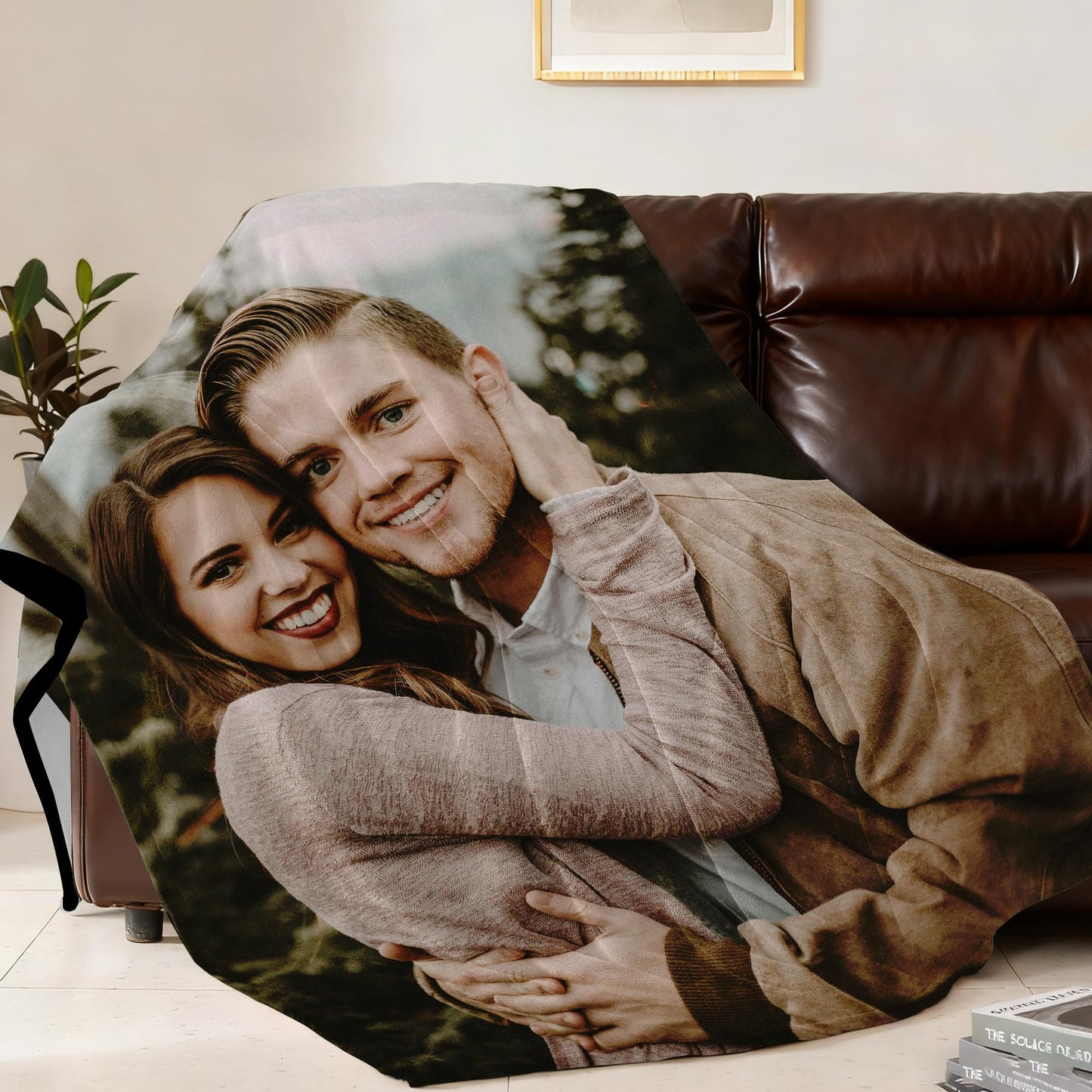 Ship Next Day Custom Blanket with Picture Customized Photo Blankets Customize Customizable Blanket Personalized Valentines Day Funny Gifts for Him Her Couple Girlfriend Boyfriend Mom Dad Wife Husband