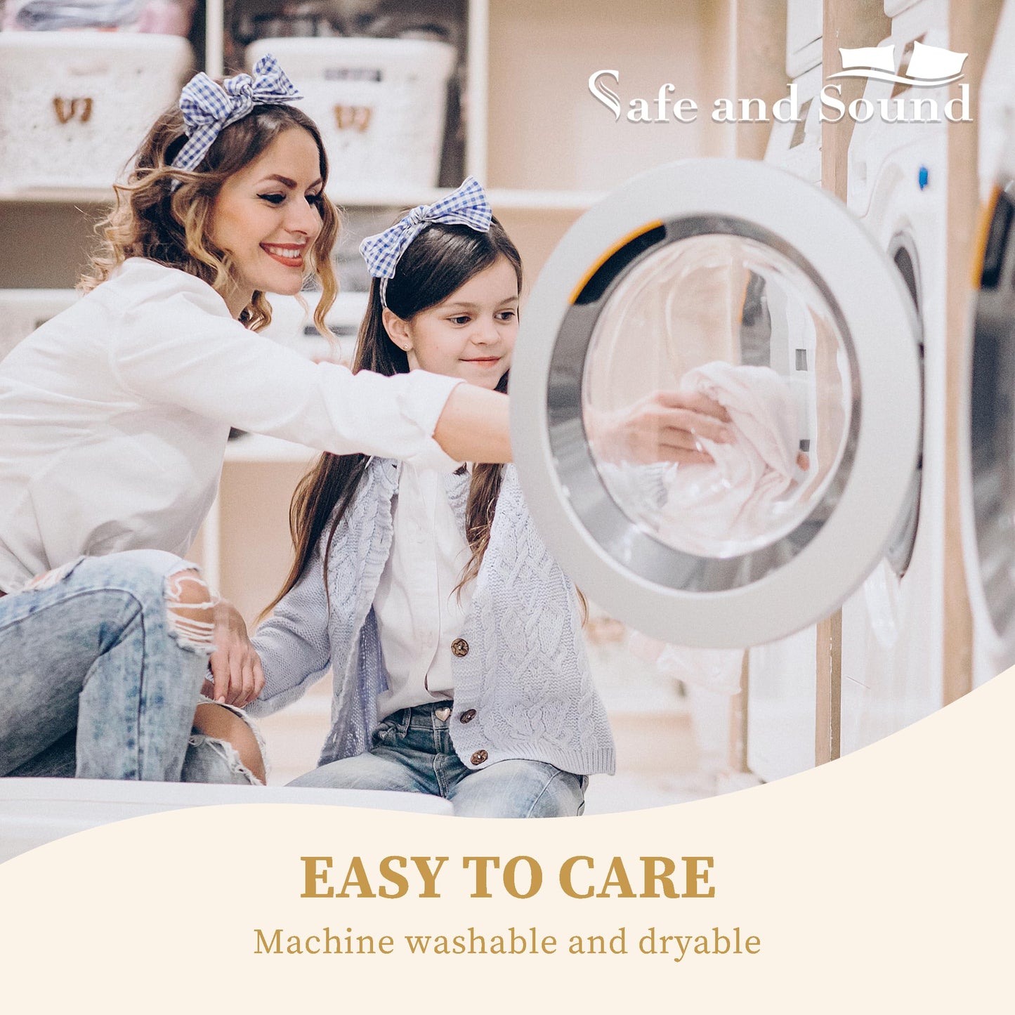 Safe and Sound Quilted Fitted Mattress Pad Cover, Waterproof Mattress Protector, Deep Pocket Elastic Fits Up to 18'', Breathable Soft Alternative Filling Mattress Pad California King