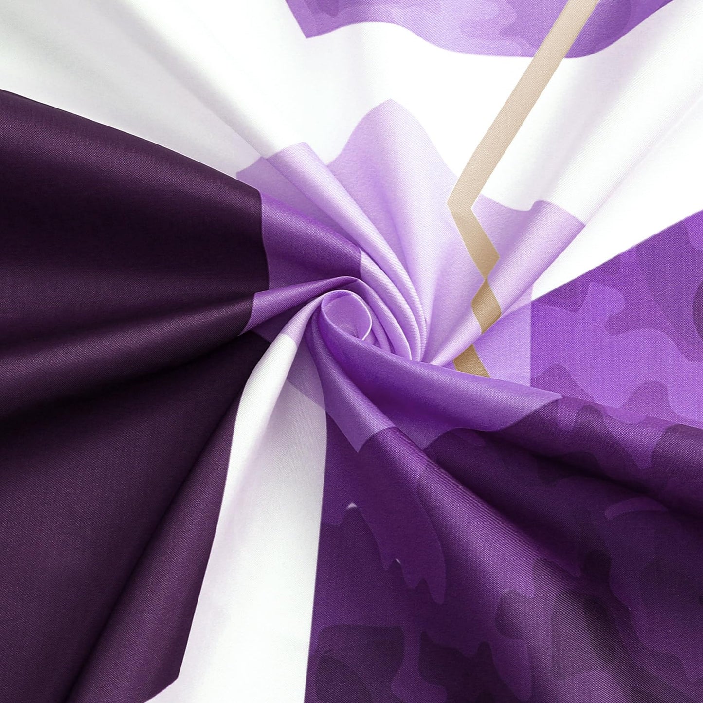 Litabel Purple Modern Shower Curtain for Bathroom, Geometric Art Decor Waterproof Bath Curtain, Abstract Fabric Shower Curtain Sets for Home Decor, 72x72 Inch