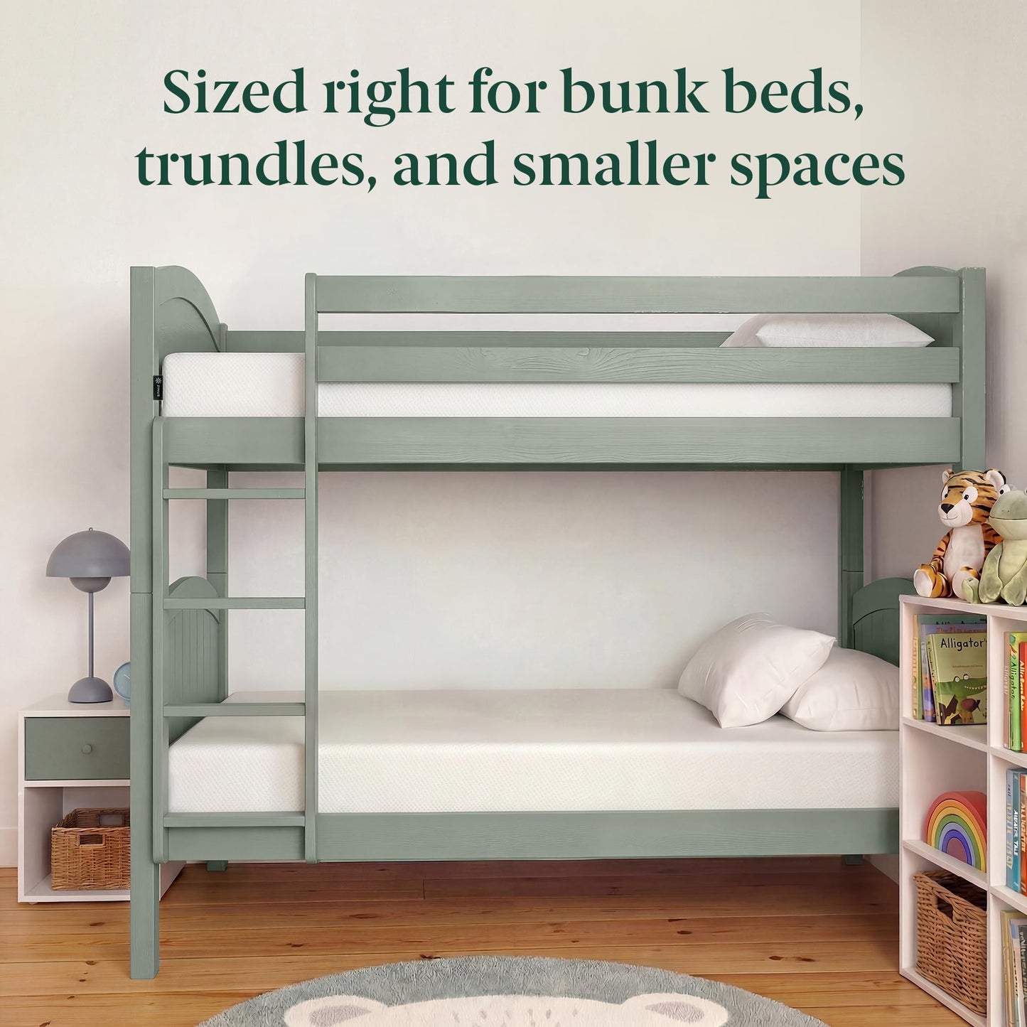 Zinus Green Tea Memory Foam Mattress 6 Inch, Pressure-Relieving Comfort & Full-Body Support, Naturally Fresh, Medium Firm Feel, CertiPUR-US & Oeko-TEX Certified Safe Materials, Twin