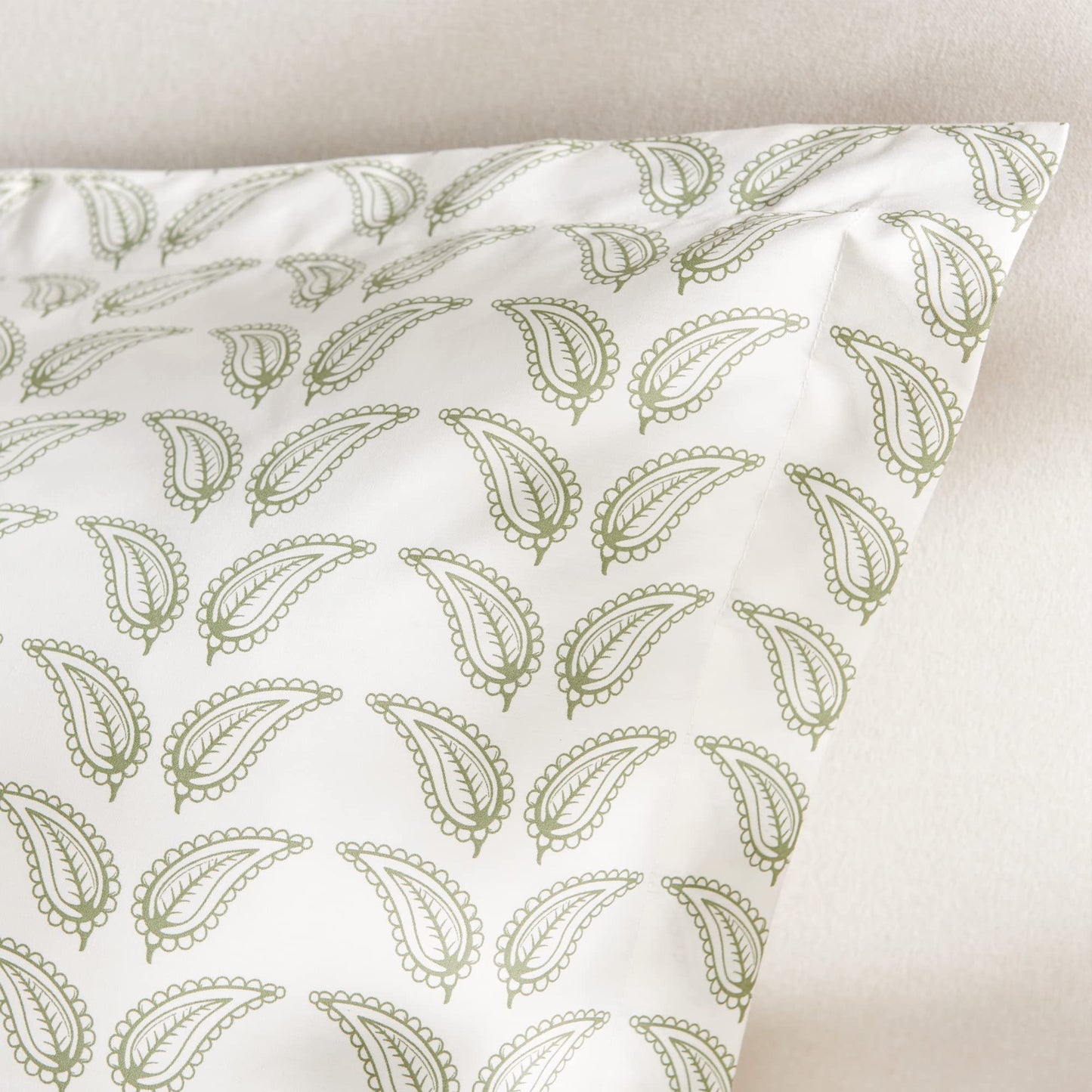 Levtex Home - Bettina Floral Euro Sham - Teal, Blue, Green, Mauve, Cream - One Euro Sham (26 x 26in.) - Cotton
