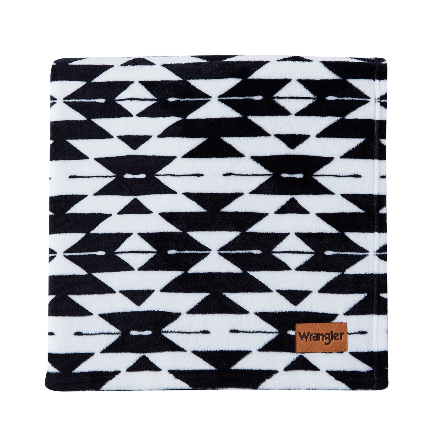 Wrangler - Blanket, Super Soft Plush Bedding, Yellowstone Inspired Throw Blanket for Couch or Bed (Navajo Black, 50" x 70")