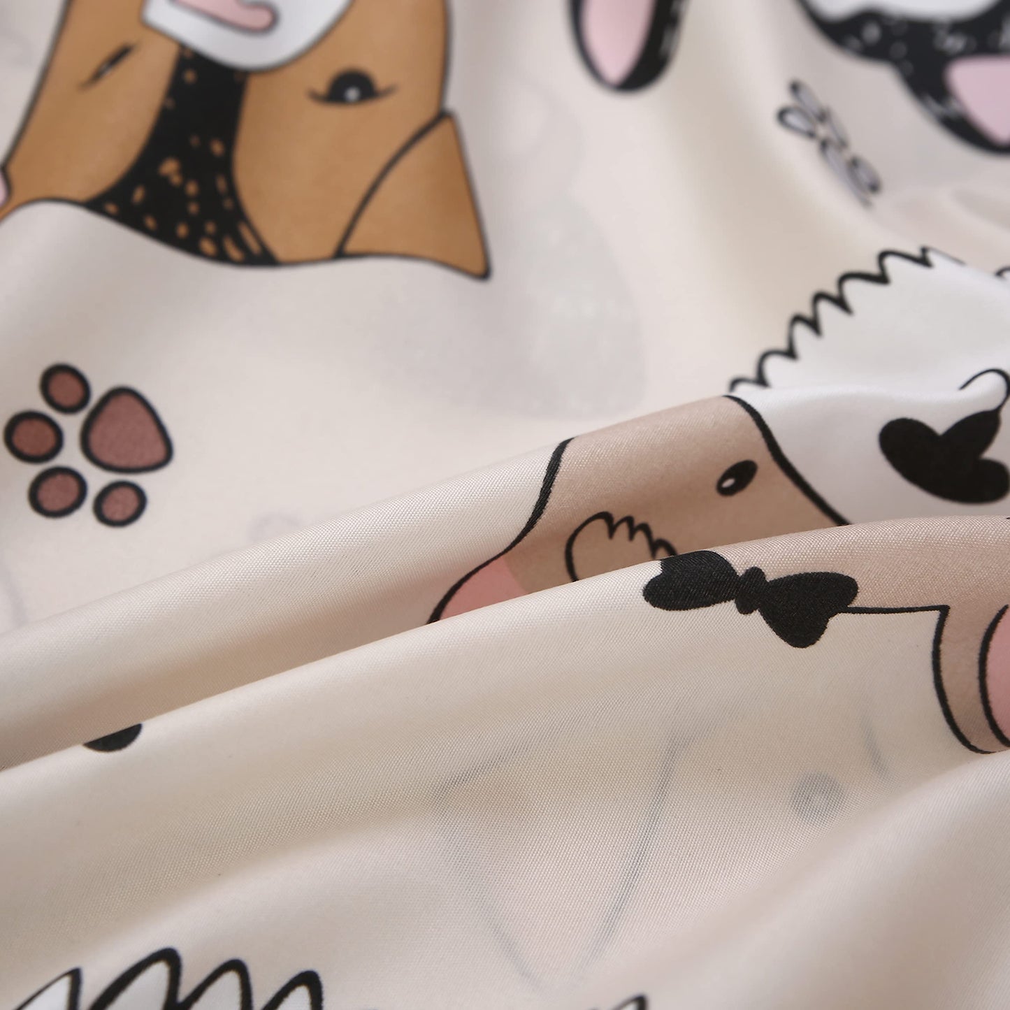 SDY 4 Pieces Dog Bedding Sheets Set Queen Size, Cute Puppy Pattern Sheet Sets with Deep Pocket, Kawaii Bedroom Decor for Kids, Teens, Children, Baby, Boys, Girls and Animal Lovers (Dog, Queen)