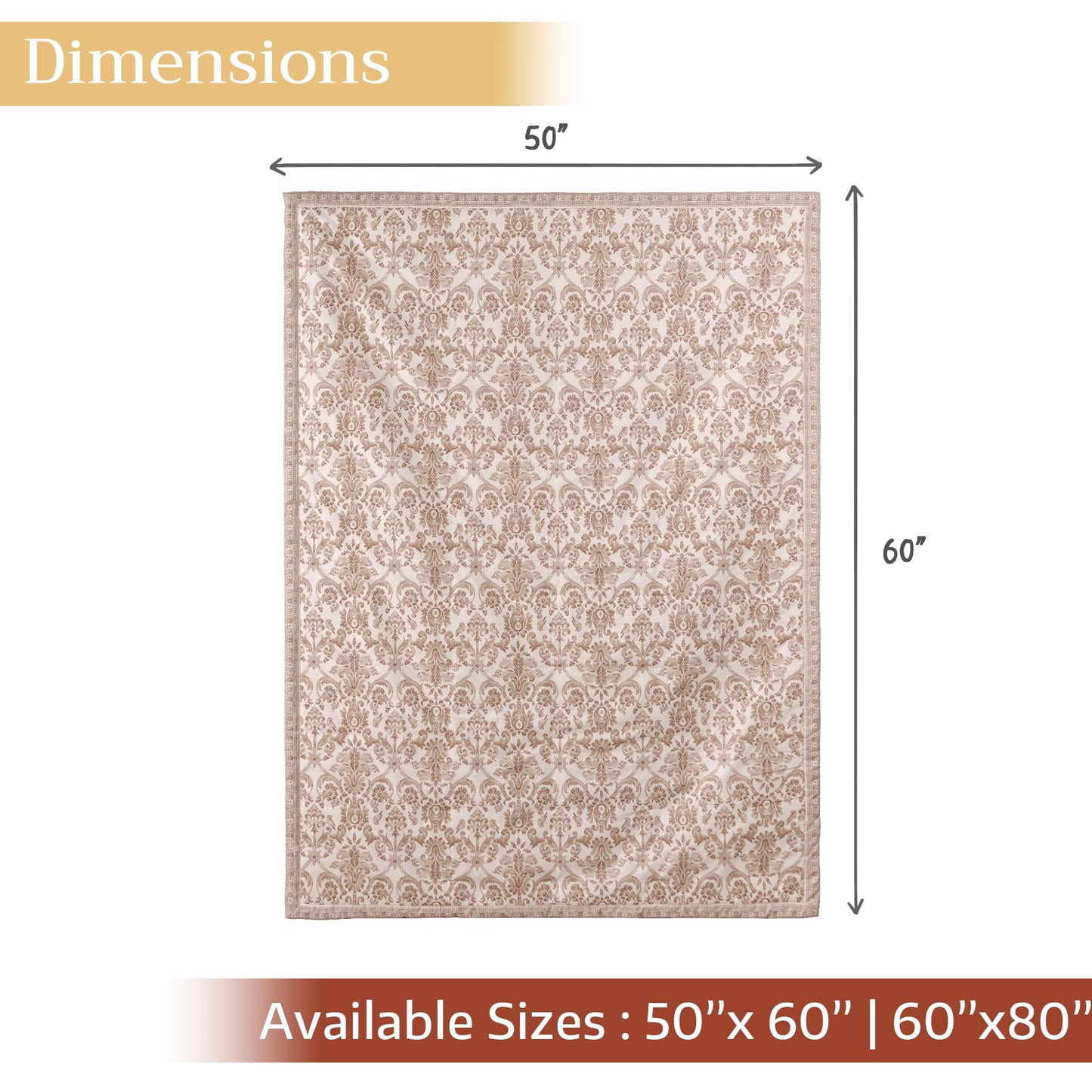 Maison d' Hermine Throw Blanket for Couch Lightweight Soft Warm Breathable Cotton Throw Blankets for Bed Girls Boys Women Men Gifts Sofa Travel Living Room Spring Summer (Allure, 60" X 80")
