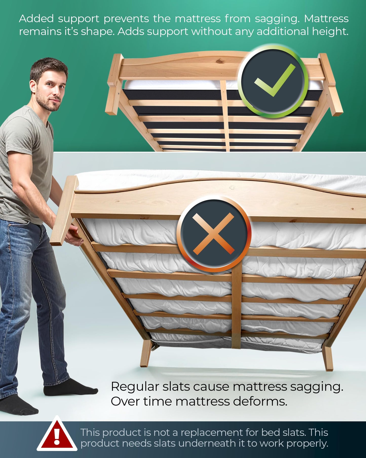 Golden Home Essentials Premium 10mm Twin Size Bunkie Board (38" x 75") – Slim Low-Profile Mattress Support – Quiet, Moisture-Resistant, Lightweight Bed Board for Platform & Slatted Frames
