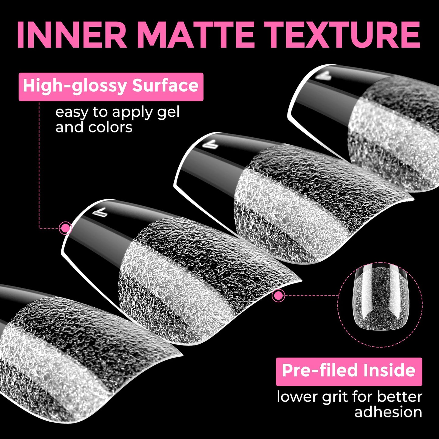 UNA GELLA Short Coffin Nail Tips: 216pcs Short Coffin Press on Nails Pre-shape Gel Nail Tips for Full Cover Acrylic Nails False Nails For Nail Extension Home DIY Salon 12 Sizes Gelly Tips