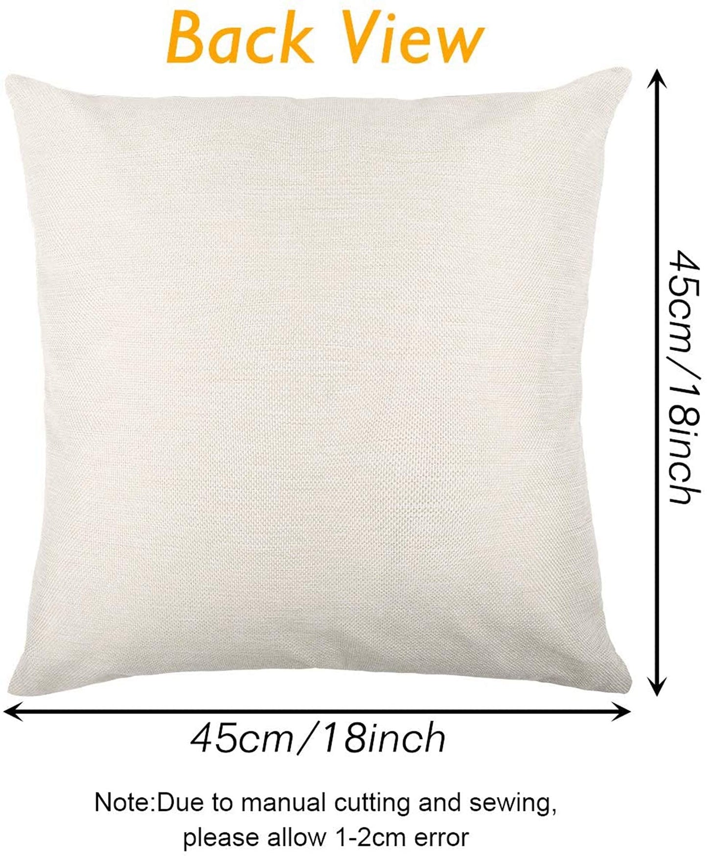 Tosewever Set of 4 Decorative Geometric Yellow Grey 18 x 18 Inches Throw Pillow Covers - Modern Pattern Linen Square Pillow Cushion Case for Sofa Couch Bed Home Decor Outdoor (18" x 18", Yellow/Gray)