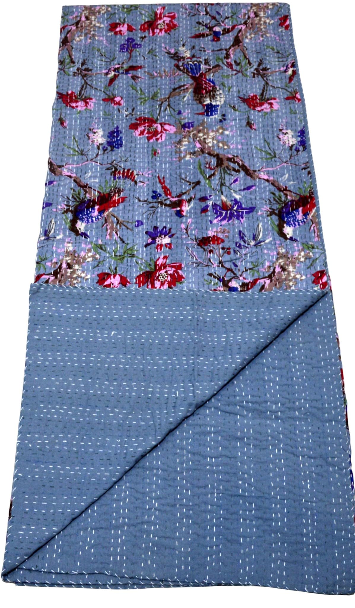 Arprani Boho Quilts Queen Size Cotton Quilt Blanket Throw Bedding Set Indian Blanket Vintage Kantha Quilt Reversible gudari Jaipuri bedsheets