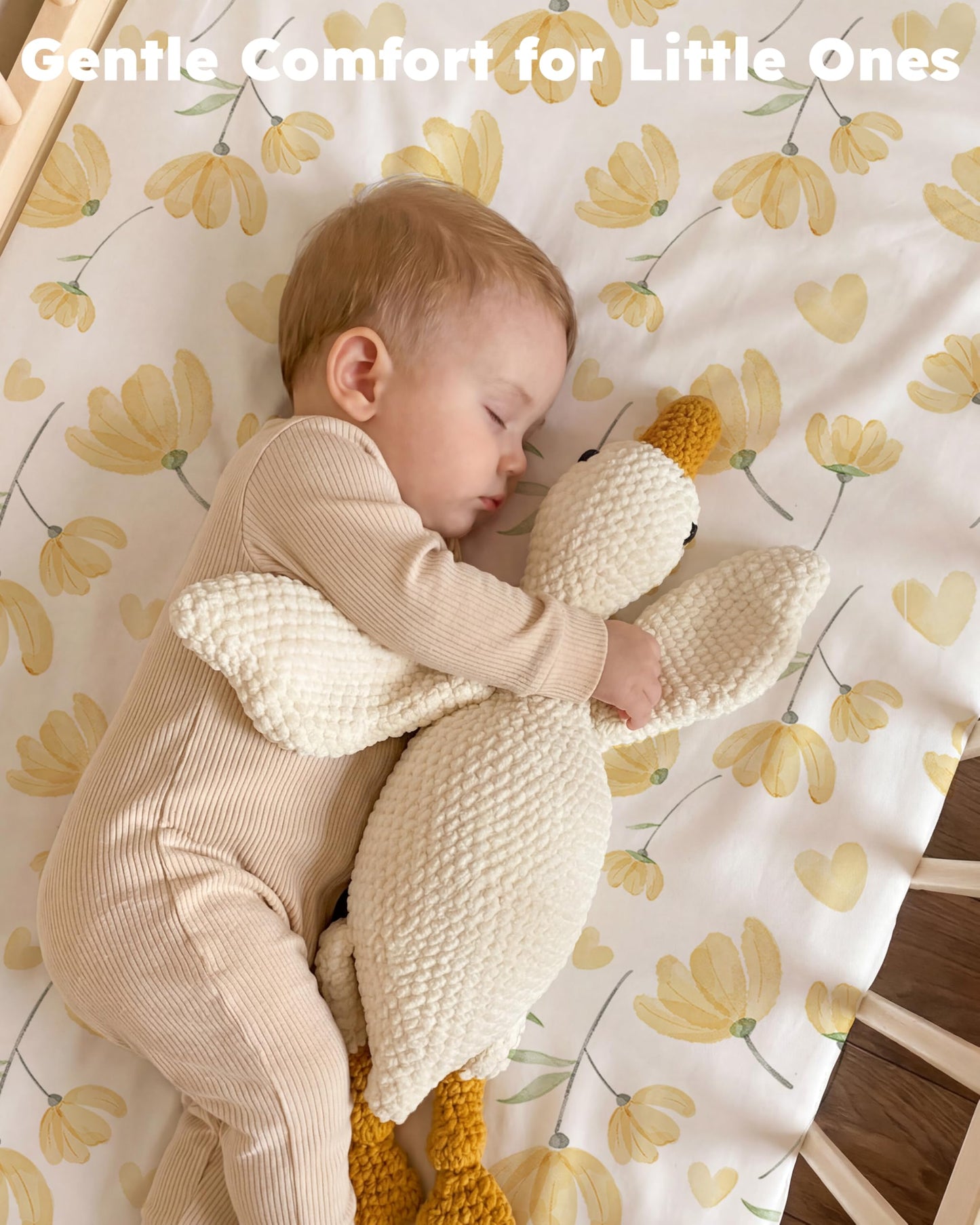 Nyessmee Pack and Play Sheets for Boys Girls, 38" x 26" Mini Crib Sheets Fitted for Pack n Play Mattress, Soft Breathable Playard Sheets, 2-Pack Yellow Flowers