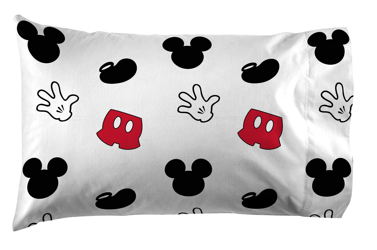 Jay Franco Disney Mickey Mouse Kids Twin Sheet Set 3 Piece - Reversible, Super Soft Brushed Microfiber, Deep Pocket, Fade Resistant, Machine Washable Kids Bedding (Official Disney Product)
