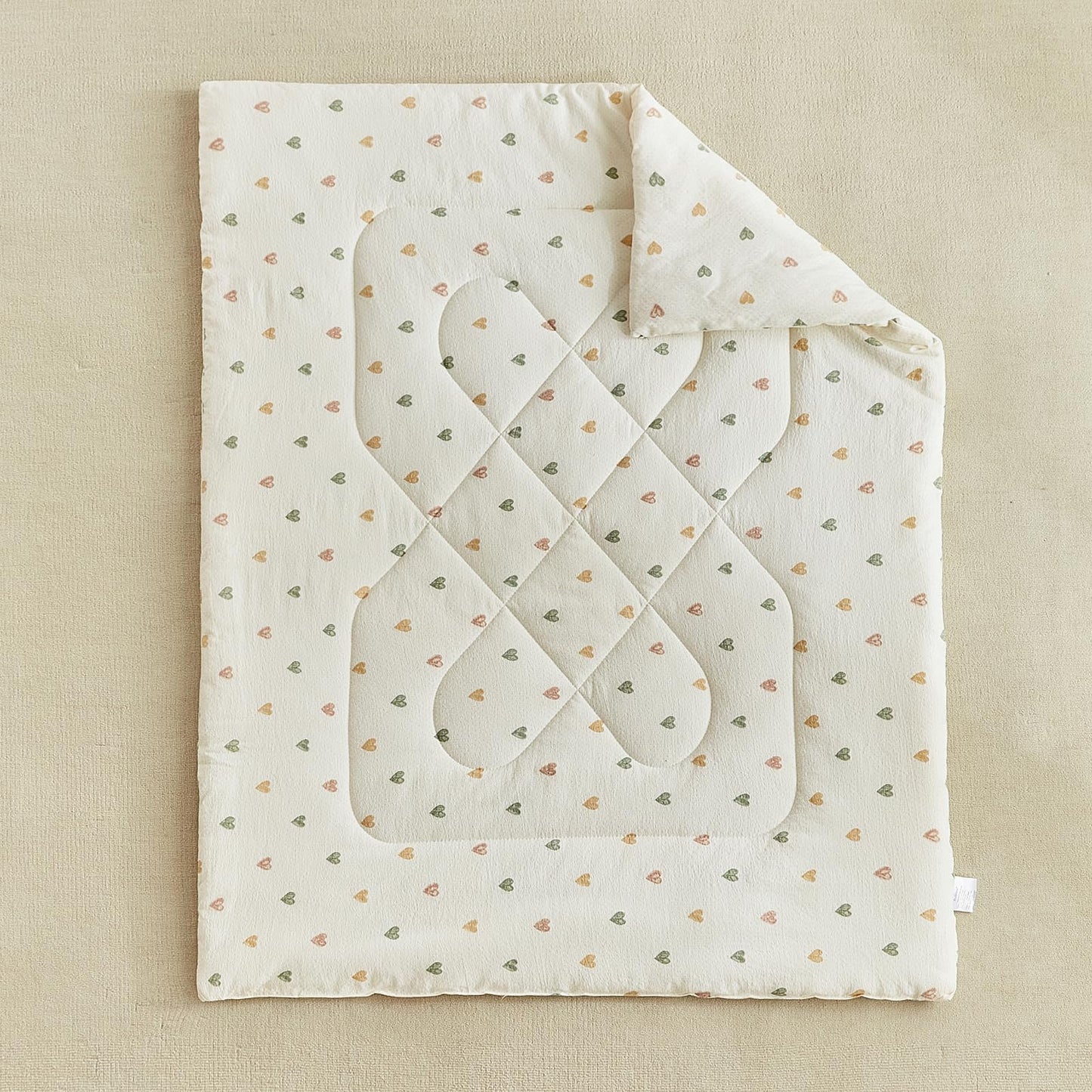 DuShow White Star Toddler Bedding Set,4 Pieces Reversible Toddler Comforter Set,Ultra Soft Crib Bed Set for Girls and Boys,Including Comforter,Sheets and Pillowcase