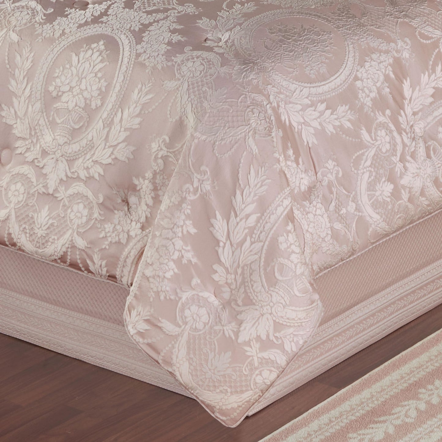 Marquessa Luxury Comforter, Blush Pink, Queen, 11 Pc Set