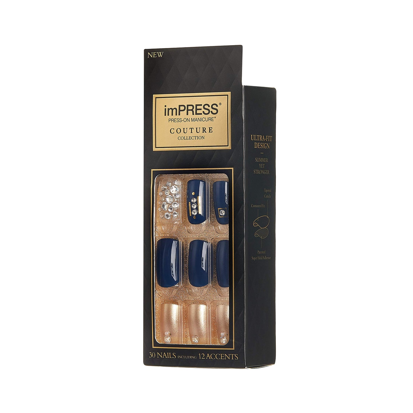 Kiss Impress Press-on Manicure One-Step Gel Nails Couture Collection - Haute (Pack of 1)
