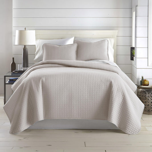Southshore Fine Living, Inc. King Quilt Bedding Set, Quilted Coverlet Bed Spread for California Kings, Luxury Bedding King Size Quilt Bedding Set, Lightweight Quilted Bedspread w/Shams, Natural Beige