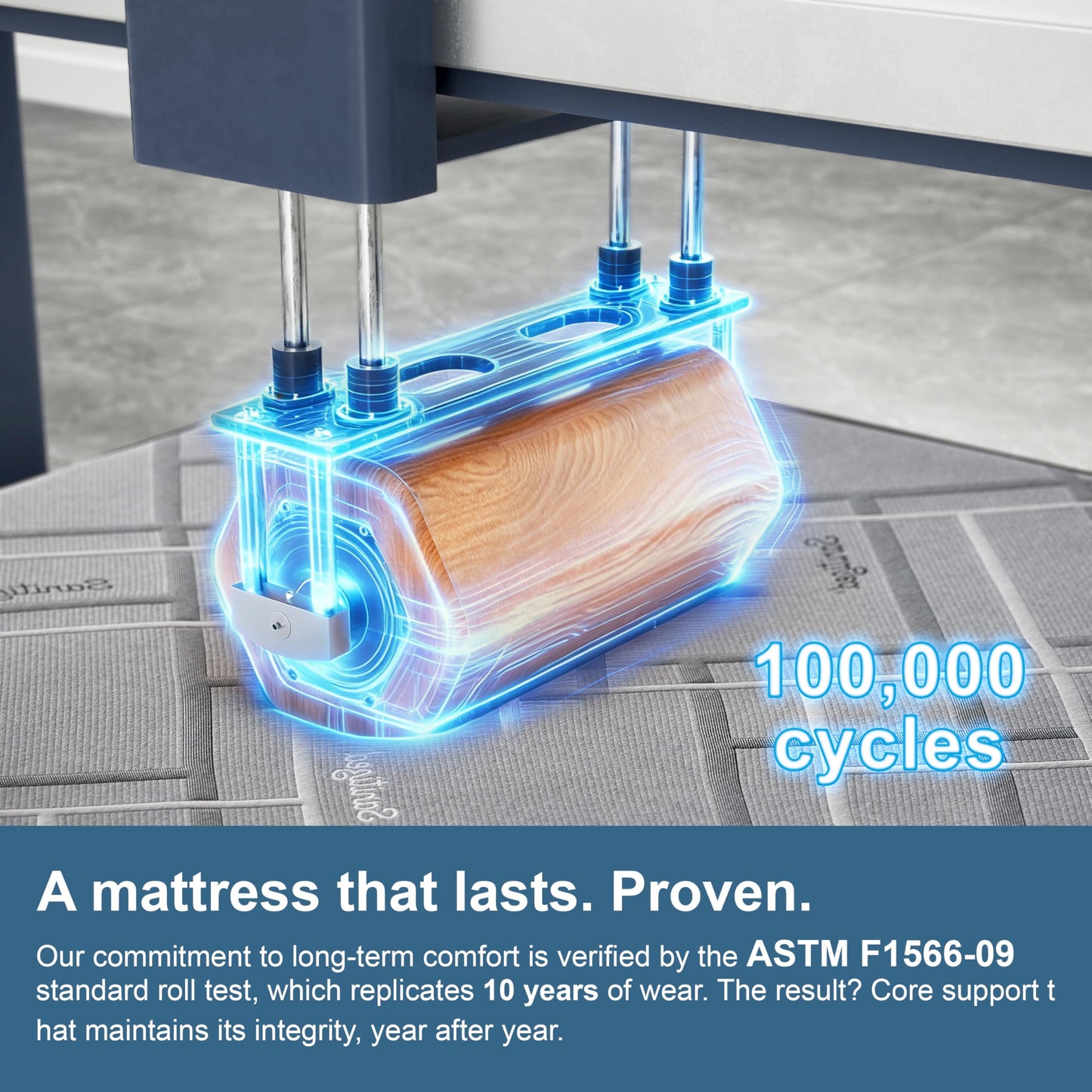 SURLUNKEYS Medium Firm Hybrid Mattress - 14 Inch King Size Mattress Gel Memory Foam & Pocket Coils for Cooling Sleep Back Support Edge Reinforcement