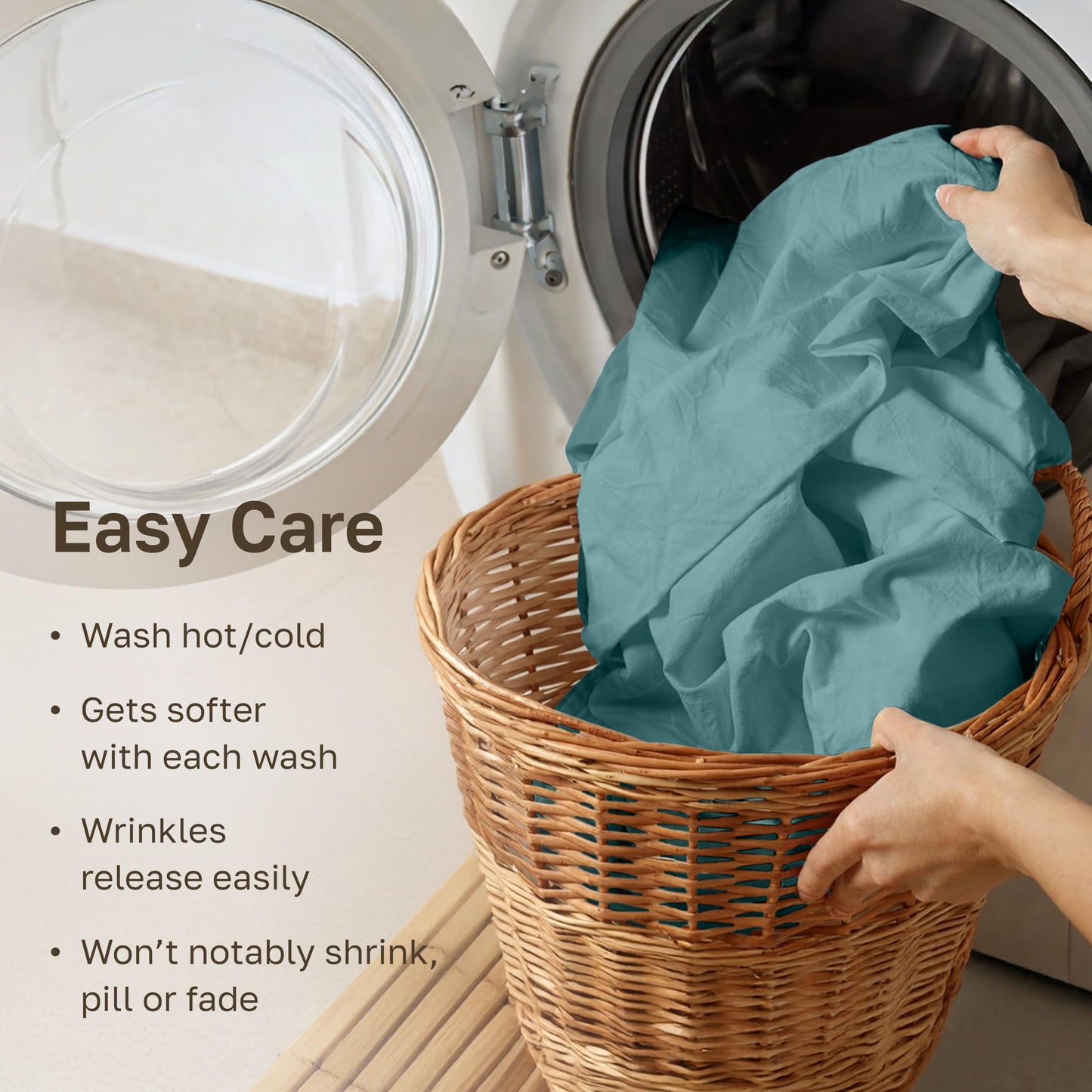 California Design Den Soft 100% Cotton Sheets Queen Size Set, 400 Thread Count Good Housekeeping Award Winner, Silky Smooth Sateen Weave with Deep Pockets, Durable Cotton Bed Sheet Set - Teal