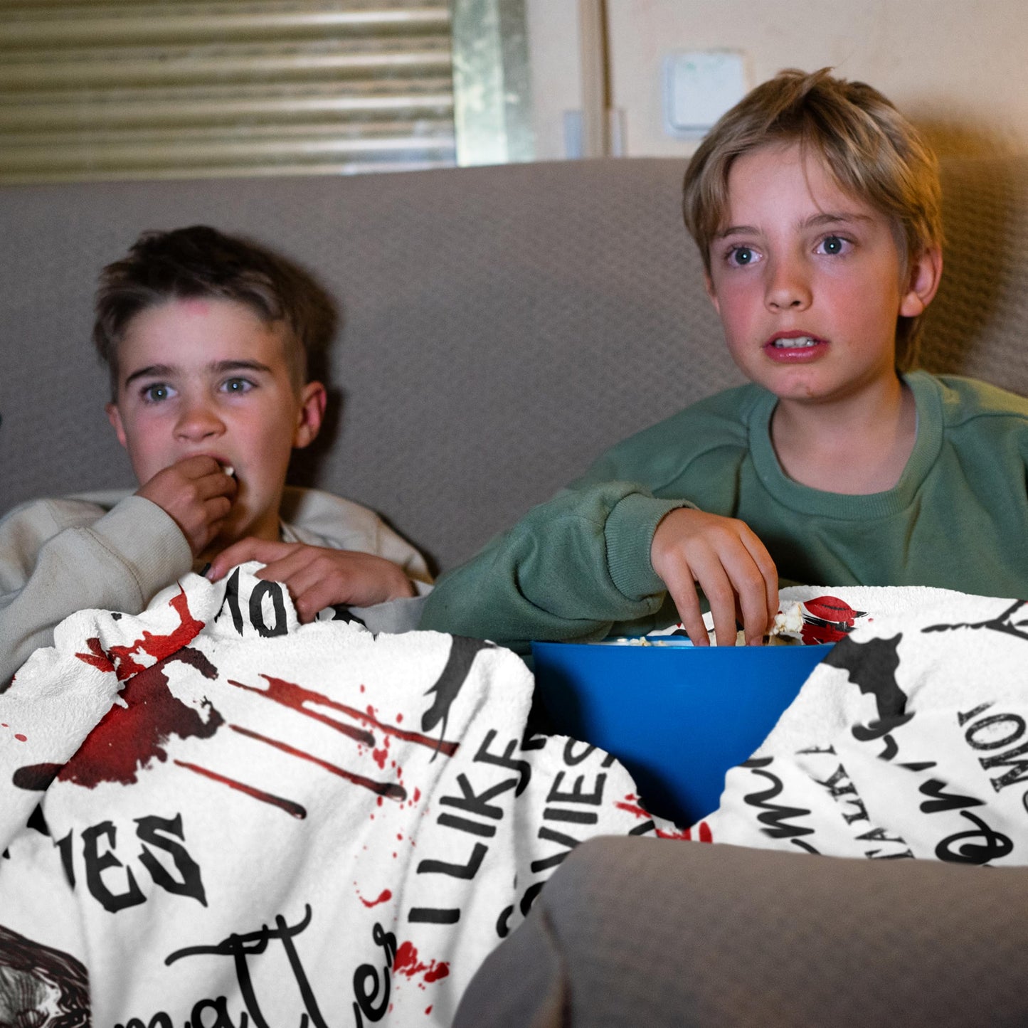 Loxezom Horror Movie Gifts Blanket 60" X 50", Halloween Christmas Birthday Gifts for Horror Movie Lovers, Scary Blanket/Merch/Birthday Party Decorations, Scary Movie Blanket